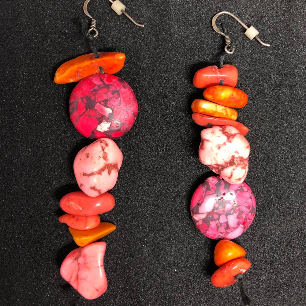 Shades of pink earrings